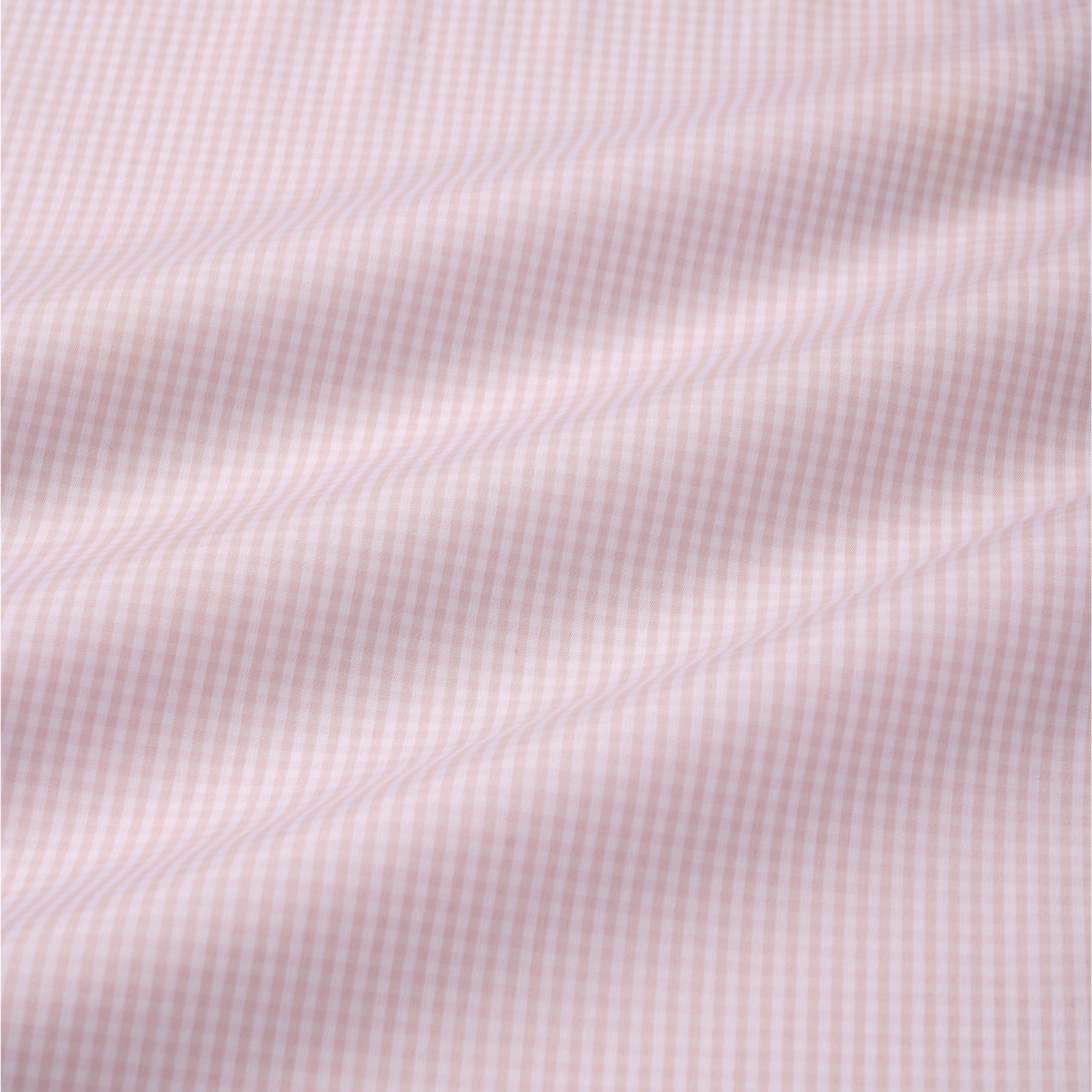 Pale Pink & White Tailored Fit Essential Gingham Formal Shirt