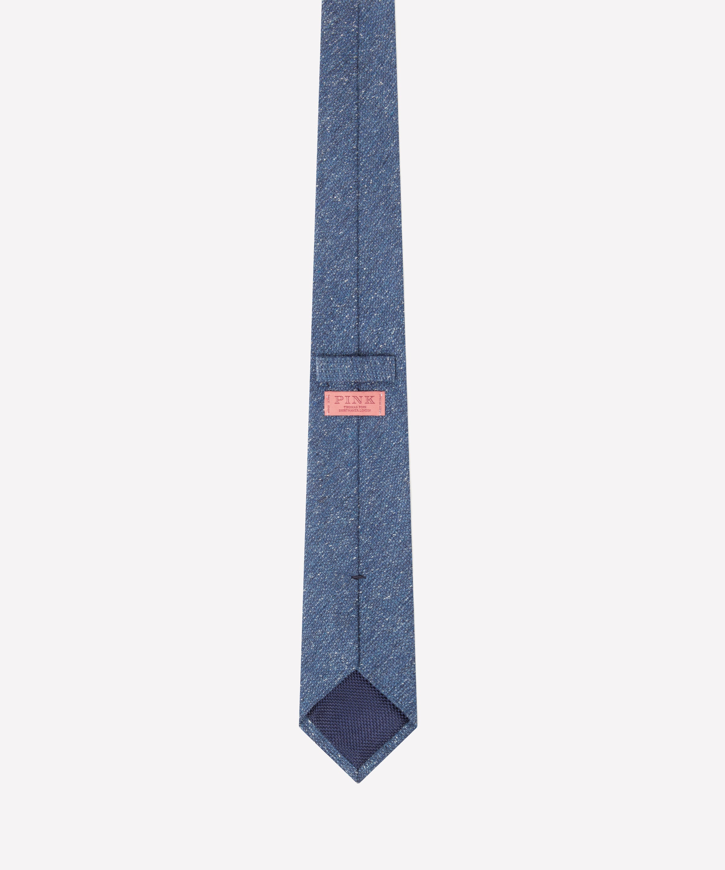 Airforce Blue Textured Slub Silk Tie