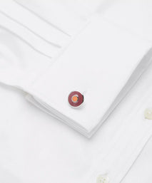 Purple & Pink Enamel Bullseye Cufflinks