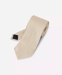 Gold Yellow Tonal Textured Woven Silk Tie