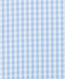 Pale Blue & White Tailored Fit Core Poplin Gingham Formal Shirt