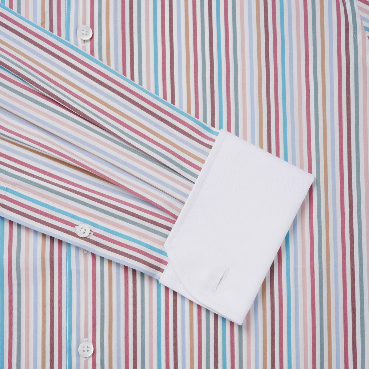 Multicolour Classic Fit Multi Bengal Stripe Formal Shirt