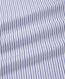 White & Blue Tailored Fit Regent Track Stripe Formal Shirt