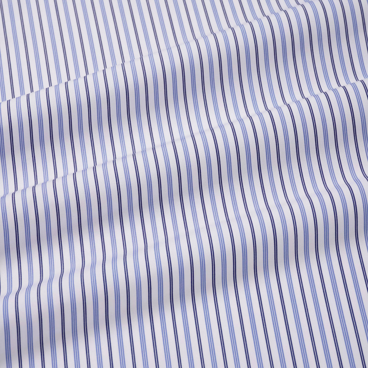 White & Blue Tailored Fit Regent Track Stripe Formal Shirt
