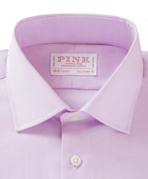 Lilac Tailored Fit End On End Formal Shirt