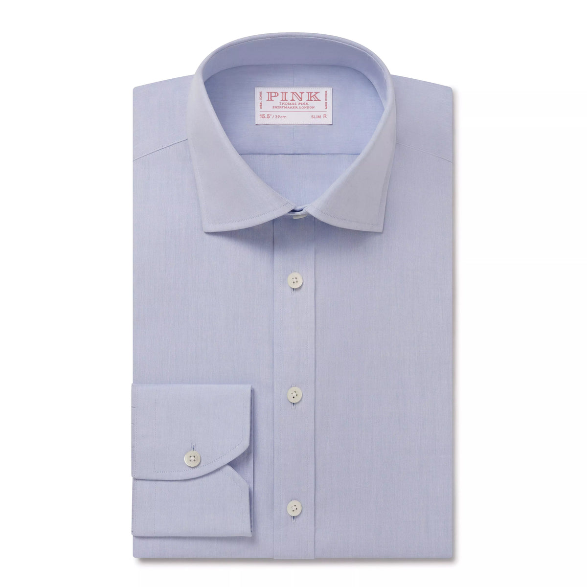 Blue Slim Fit Oriali Plain Formal Shirt