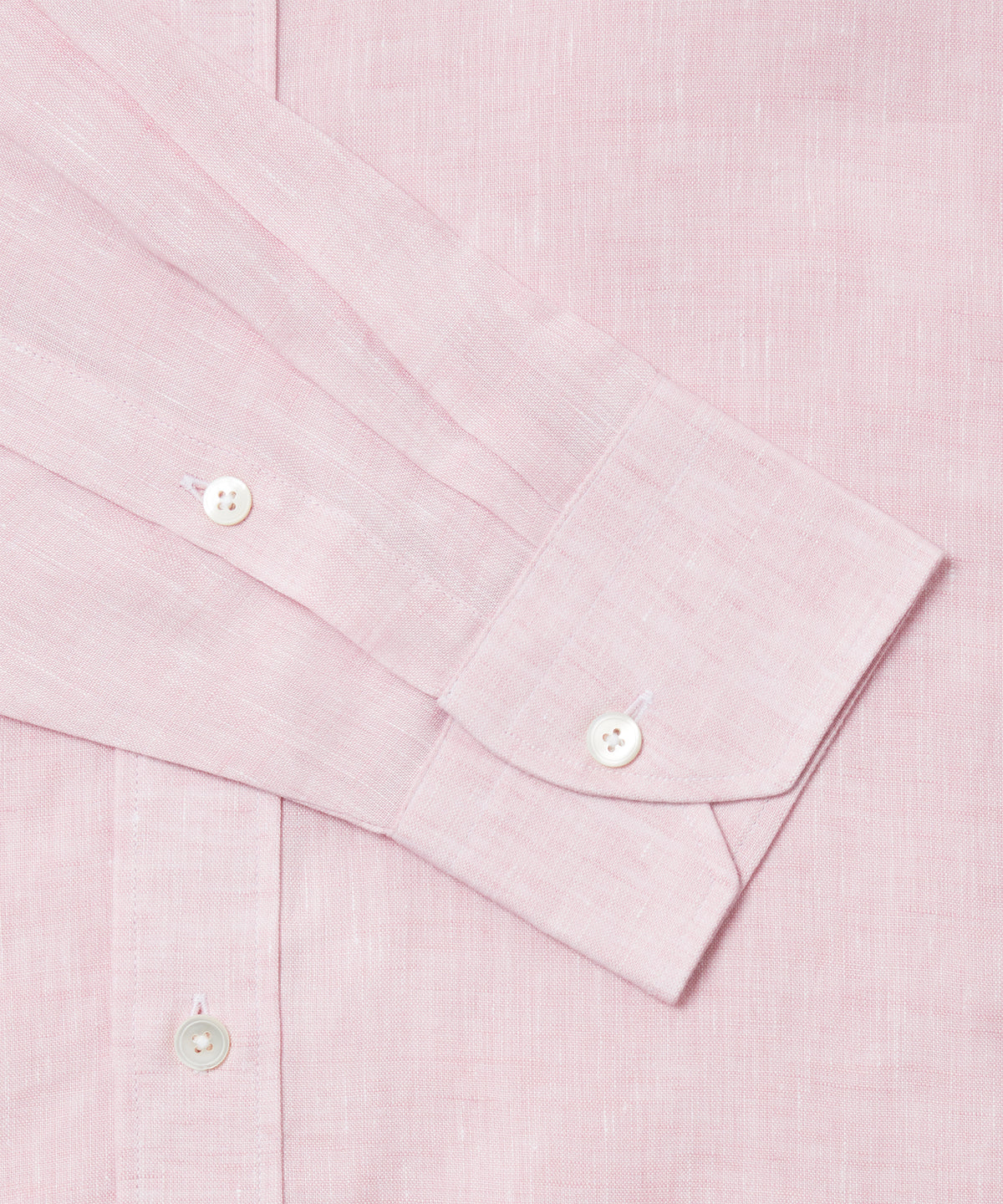 Pale Pink Classic Fit Essential Linen Formal Shirt